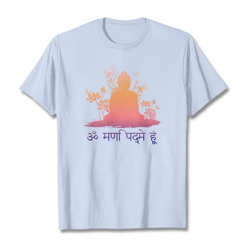 Buddha Stones Sánscrito OM NAMAH SHIVAYA Camiseta - Cian claro - 2XL - image 18