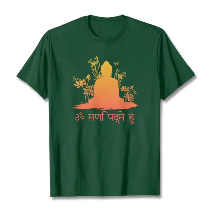 Buddha Stones Sánscrito OM NAMAH SHIVAYA Camiseta - Verde bosque - 2XL - image 10
