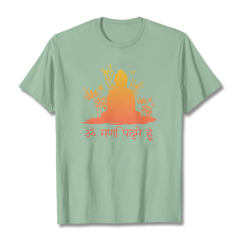 Buddha Stones Sánscrito OM NAMAH SHIVAYA Camiseta - Verde pálido - 2XL - image 14