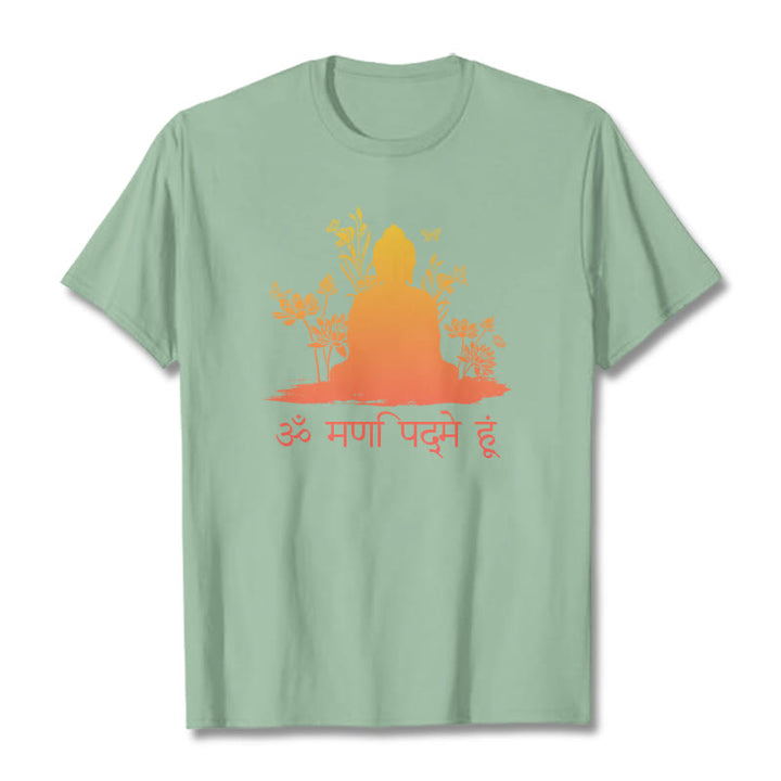 Buddha Stones Sánscrito OM NAMAH SHIVAYA Camiseta - Verde pálido - 2XL - image 14
