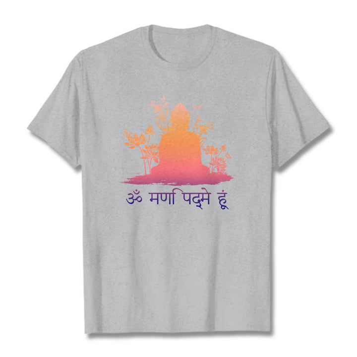 Buddha Stones Sánscrito OM NAMAH SHIVAYA Camiseta - Gris claro - 2XL - image 19