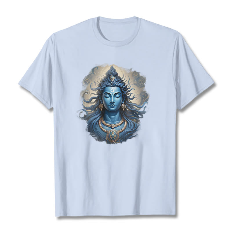 Buddha Stones OM NAMAH SHIVAYA Camiseta Buda - Cian claro - 2XL - image 1