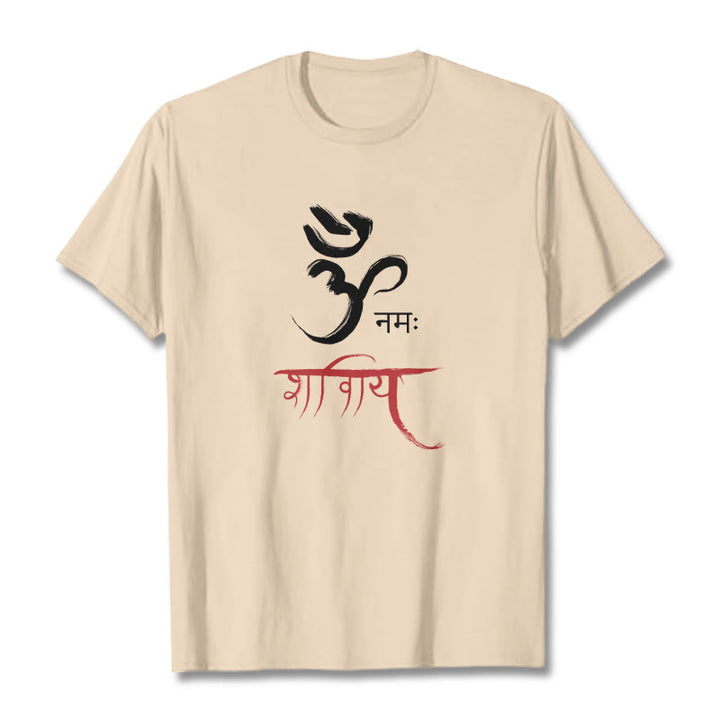 Camiseta de mantra sánscrito OM NAMAH SHIVAYA de Buddha Stones - Sopa de mariscos - 2XL - image 8