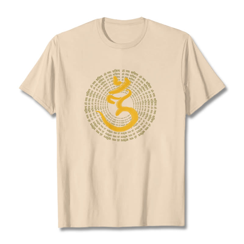 Buddha Stones 108 OM NAMAH SHIVAYA Mantra Camiseta Sánscrita - Sopa de mariscos - 2XL - image 10