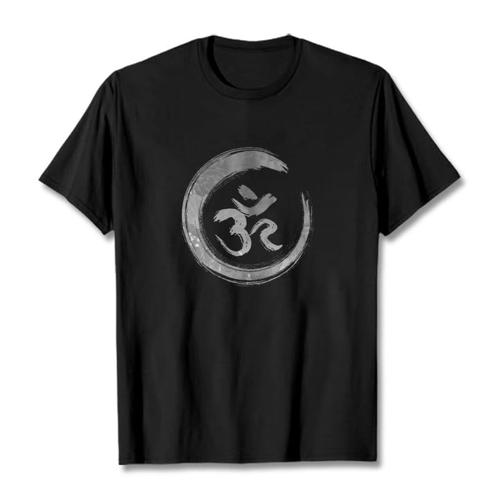 Buddha Stones OM Mantra Sánscrito Camiseta - Negro - 2XL - image 1