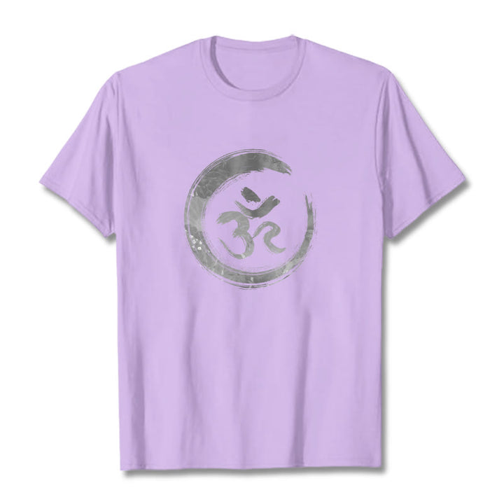 Buddha Stones OM Mantra Sánscrito Camiseta - Ciruela - 2XL - image 16