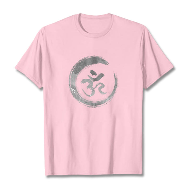 Buddha Stones OM Mantra Sánscrito Camiseta - Rosa claro - 2XL - image 12