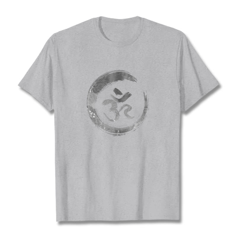 Buddha Stones OM Mantra Sánscrito Camiseta - Gris claro - 2XL - image 18