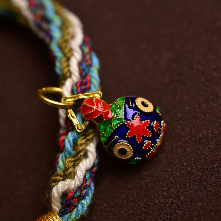 Buddha Stones Pulsera Trenzada a Mano con Nudo de Reencarnación de Bestia Tragadora de Oro para Sanación Familiar