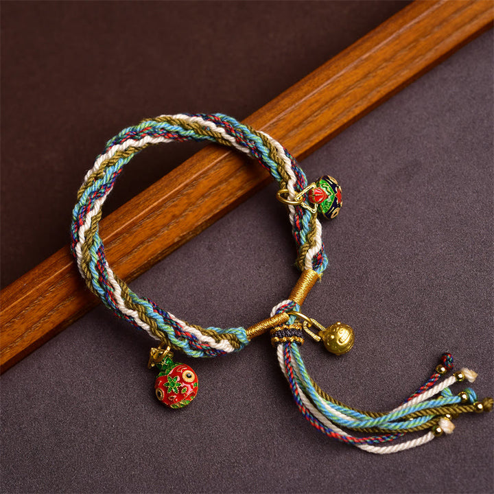 Buddha Stones Pulsera Trenzada a Mano con Nudo de Reencarnación de Bestia Tragadora de Oro para Sanación Familiar
