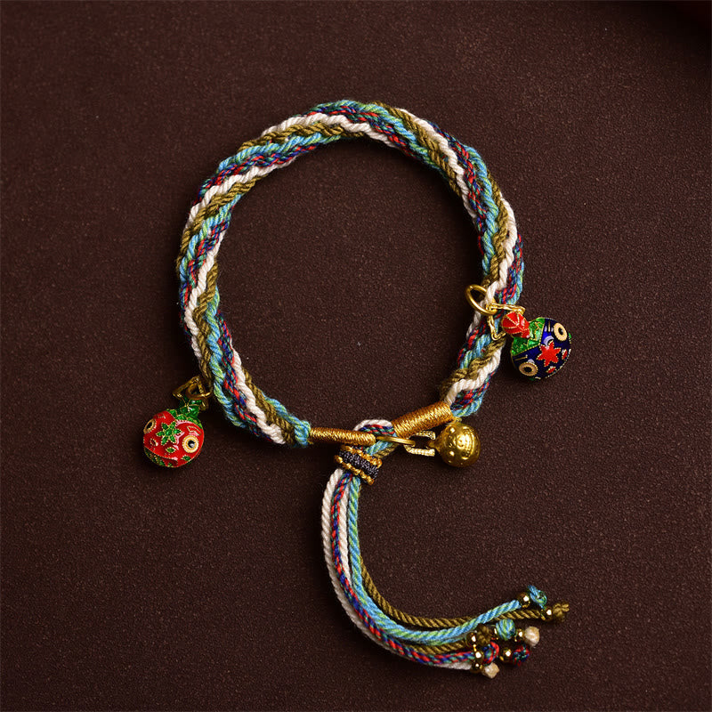 Buddha Stones Pulsera Trenzada a Mano con Nudo de Reencarnación de Bestia Tragadora de Oro para Sanación Familiar