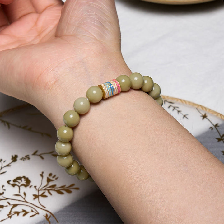 Pulsera de Ágata Natural Alashan con Piedras de Buda