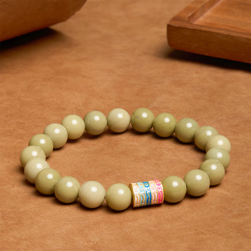 Pulsera de Ágata Natural Alashan con Piedras de Buda