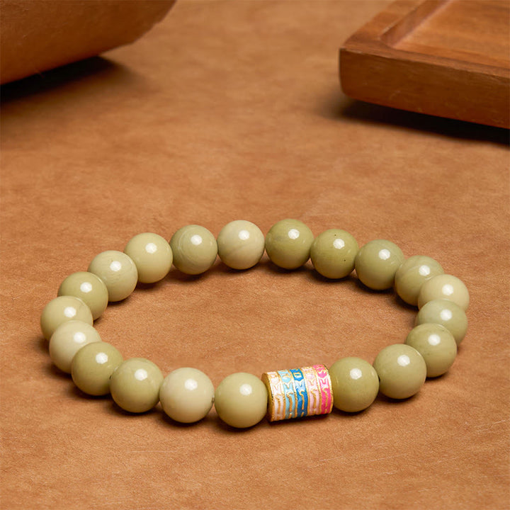 Pulsera de Ágata Natural Alashan con Piedras de Buda
