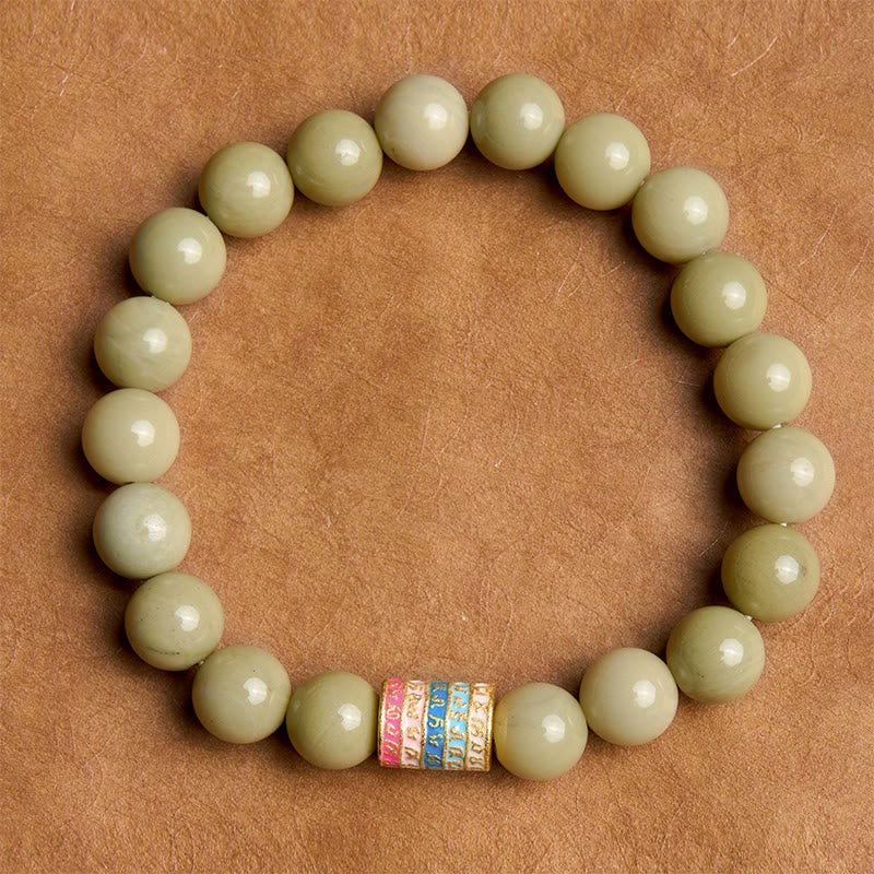 Pulsera de Ágata Natural Alashan con Piedras de Buda