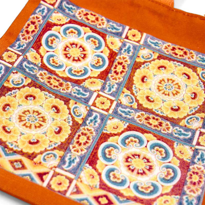 Buddha Stones Dunhuang Apsaras Voladoras Loto Estatuas de Buda Bolso de Lona