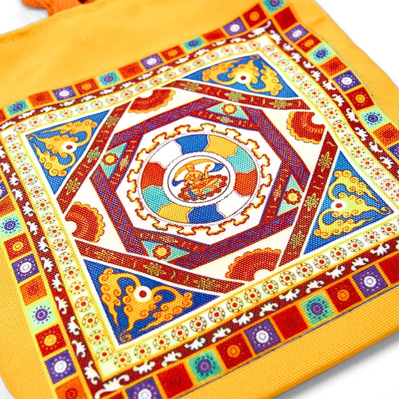 Buddha Stones Dunhuang Apsaras Voladoras Loto Estatuas de Buda Bolso de Lona