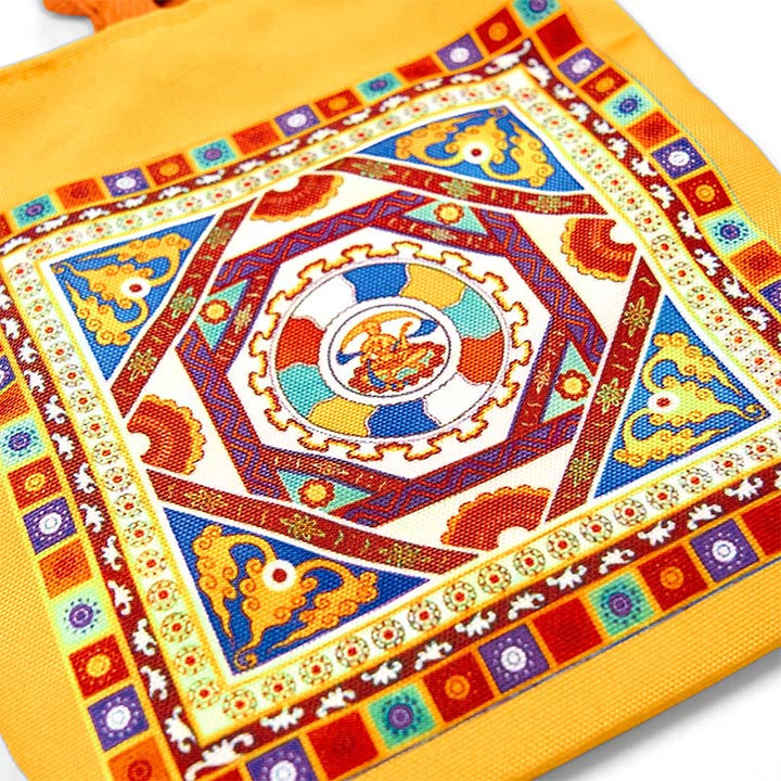 Buddha Stones Dunhuang Apsaras Voladoras Loto Estatuas de Buda Bolso de Lona