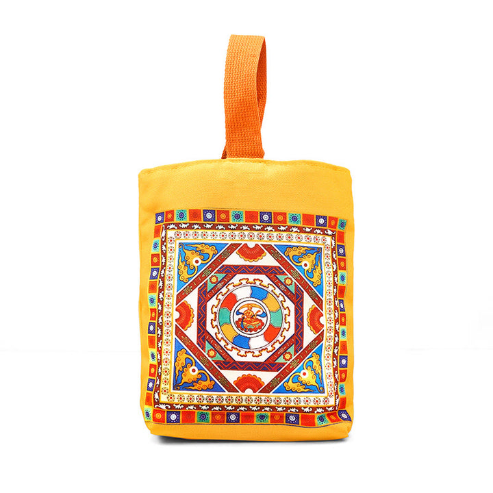 Buddha Stones Dunhuang Apsaras Voladoras Loto Estatuas de Buda Bolso de Lona