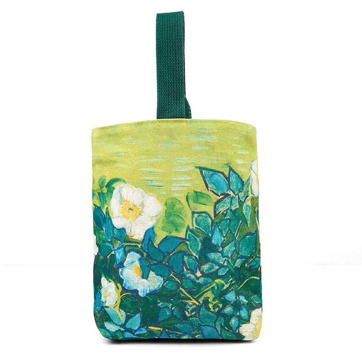Bolso de mano de lienzo con rosas de Buddha Stones - image 3
