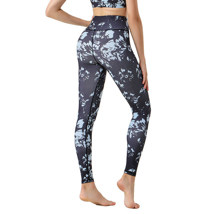 Buddha Stones Spots Estampado De Hoja De Arce Deportes Ejercicio Fitness Polainas De Cintura Alta Pantalones De Yoga Para Mujer - image 2