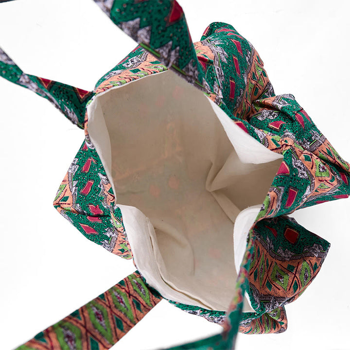 Bolso de Hombro de Algodón con Rayas de Colores de Buddha Stones - image 20