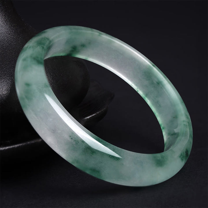 Pulsera de la Suerte de Flores Flotantes de Jade Natural de Buddha Stones