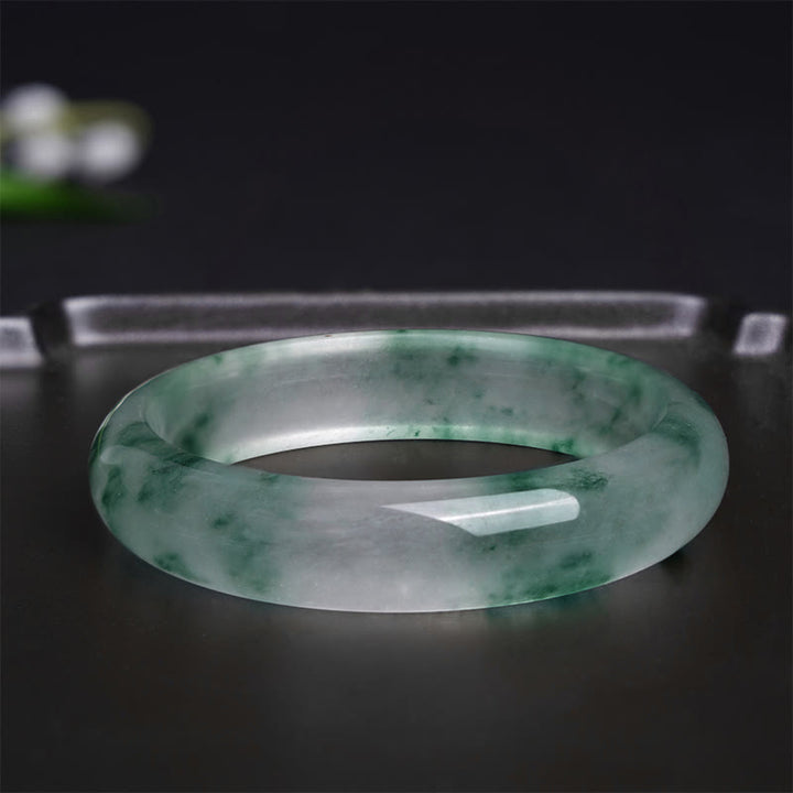Pulsera de la Suerte de Flores Flotantes de Jade Natural de Buddha Stones
