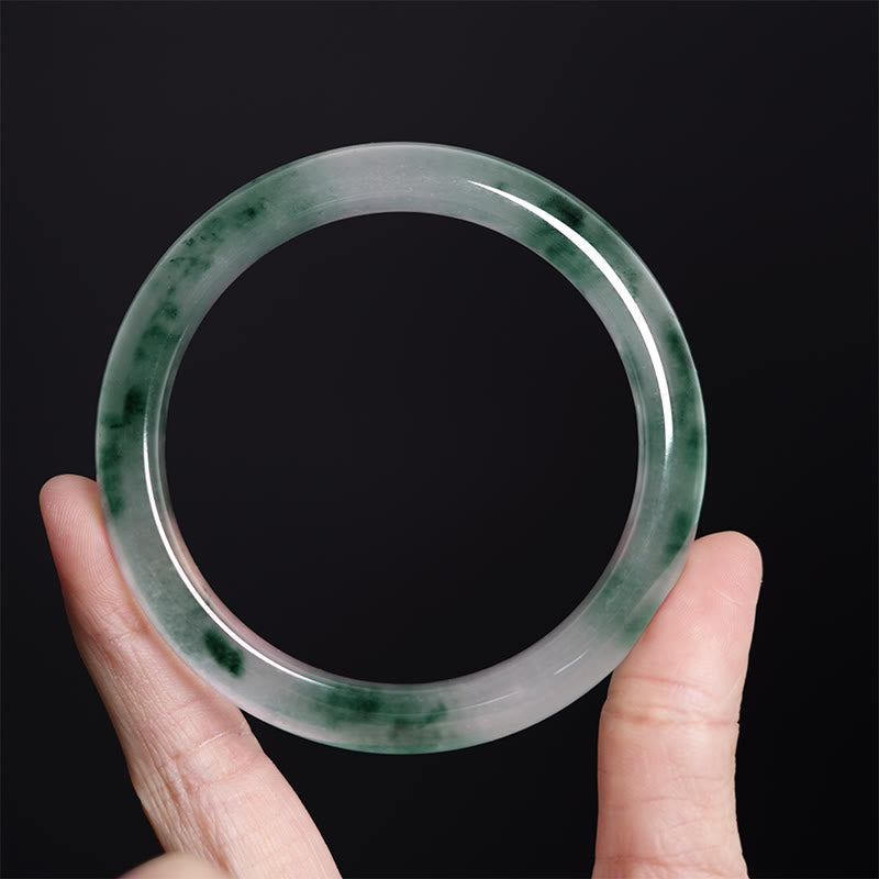 Pulsera de la Suerte de Flores Flotantes de Jade Natural de Buddha Stones