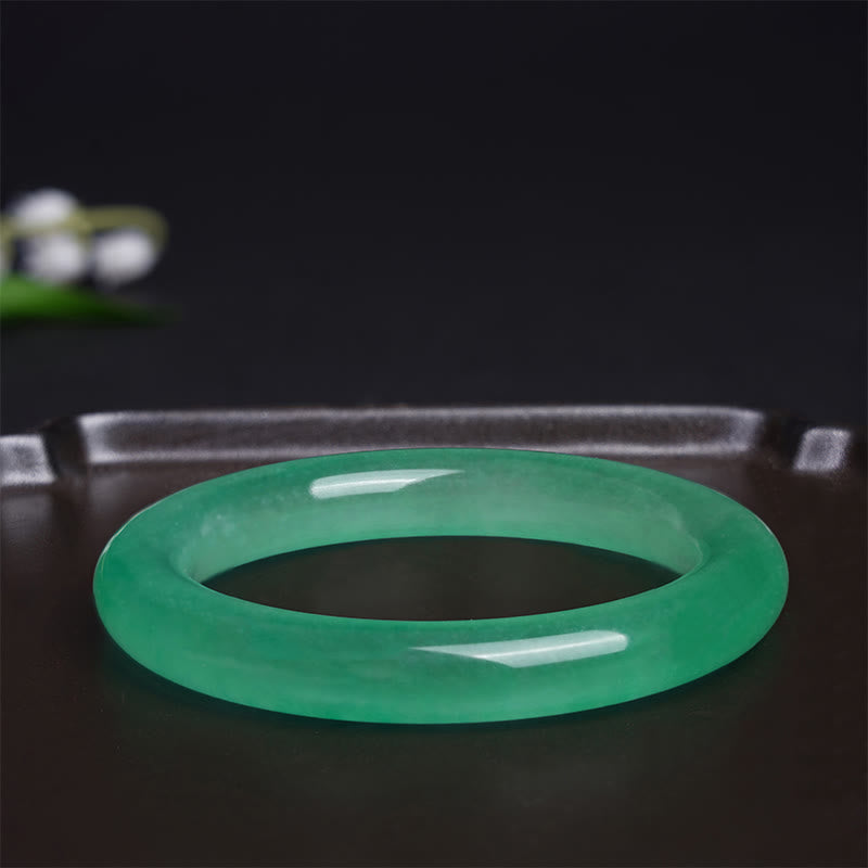 Buddha Stones Pulsera Brazalete de Jade Natural Suerte Prosperidad