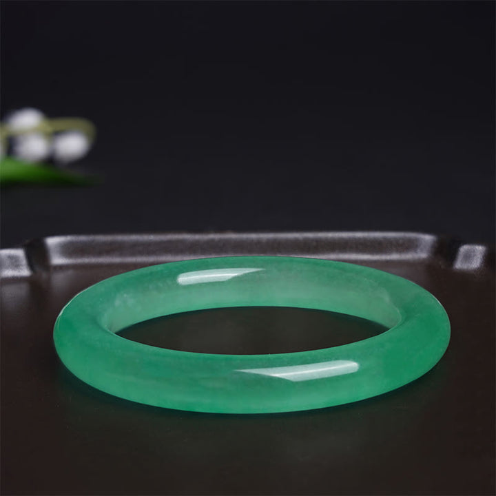Buddha Stones Pulsera Brazalete de Jade Natural Suerte Prosperidad