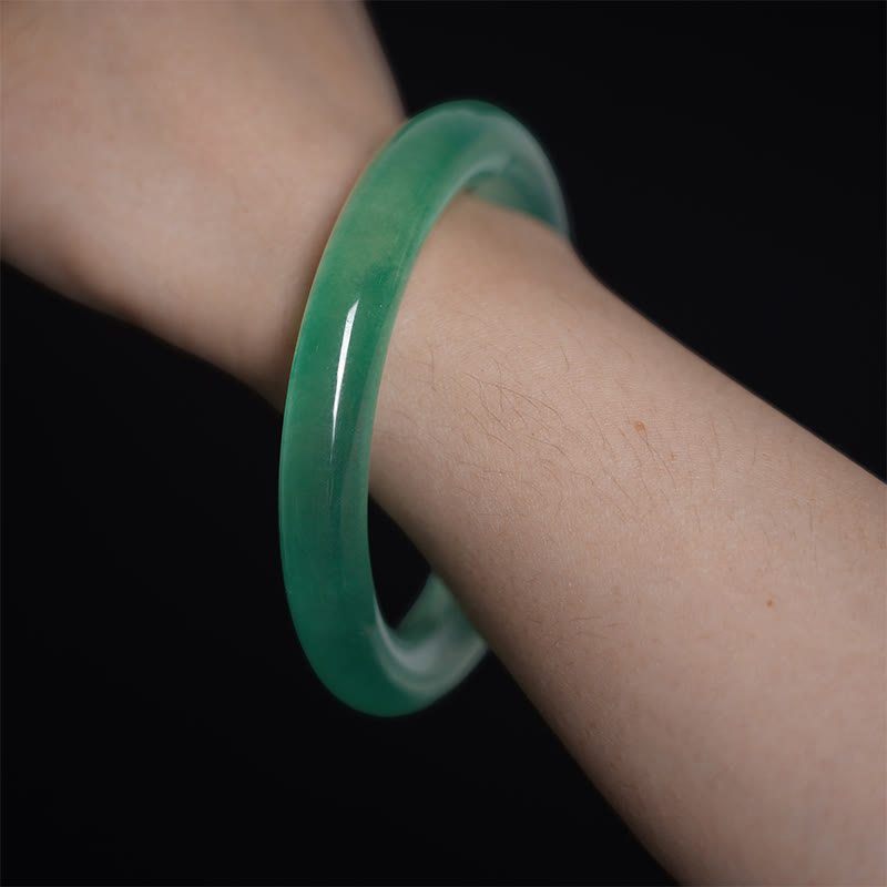 Buddha Stones Pulsera Brazalete de Jade Natural Suerte Prosperidad