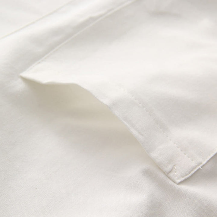 Buddha Stones Camisa de manga corta de algodón con botones de rana chinos estilo tanga para hombres con bolsillos - image 7