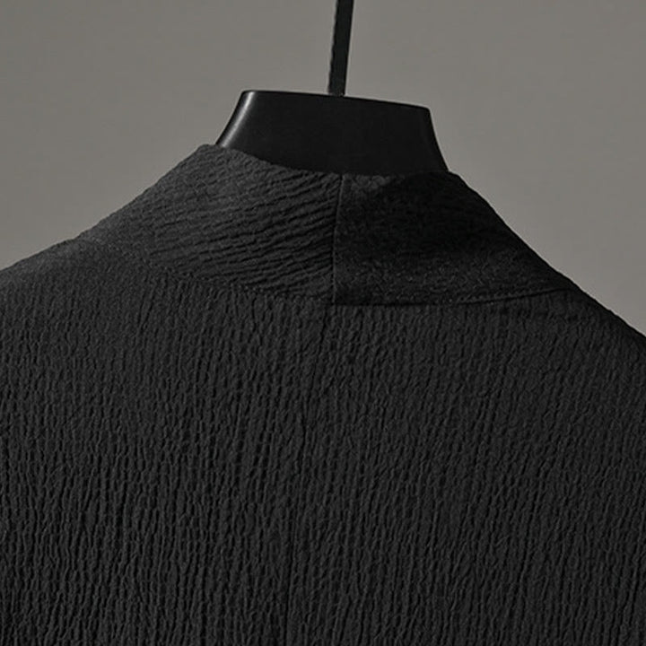 Camisa casual de hombre con cuello en V y manga tres cuartos de Buddha Stones - image 8