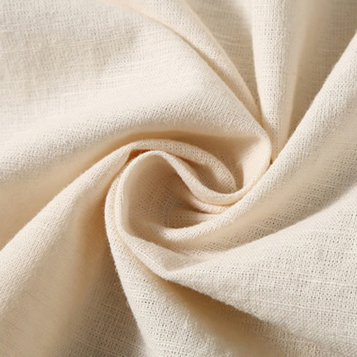 Camisa de Verano de Algodón y Lino para Hombre de Manga Corta con Botones de Buddha Stones - image 14