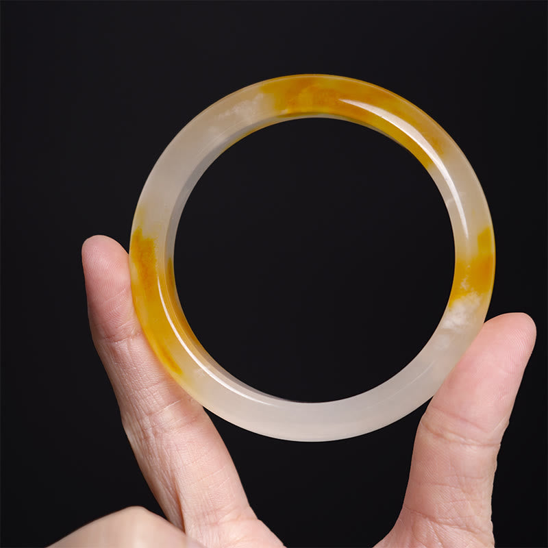 Brazalete de Armonía y Positividad de Ágata Amarilla Buddha Stones