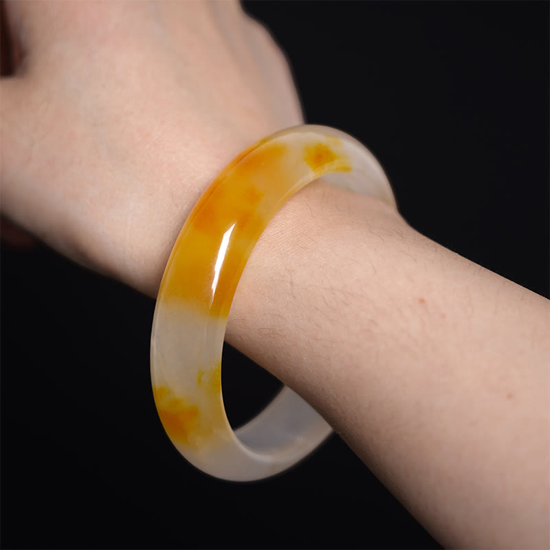 Brazalete de Armonía y Positividad de Ágata Amarilla Buddha Stones