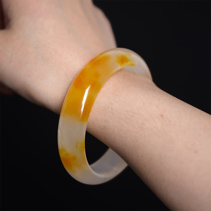Brazalete de Armonía y Positividad de Ágata Amarilla Buddha Stones
