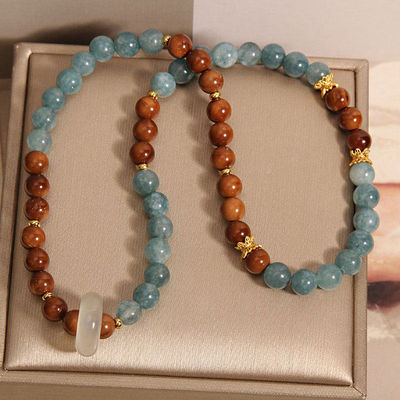 Buddha Stones Pulsera de Jade con Semilla de Kuka para Riqueza y Suerte