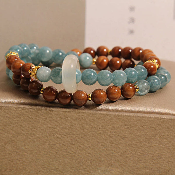 Buddha Stones Pulsera de Jade con Semilla de Kuka para Riqueza y Suerte