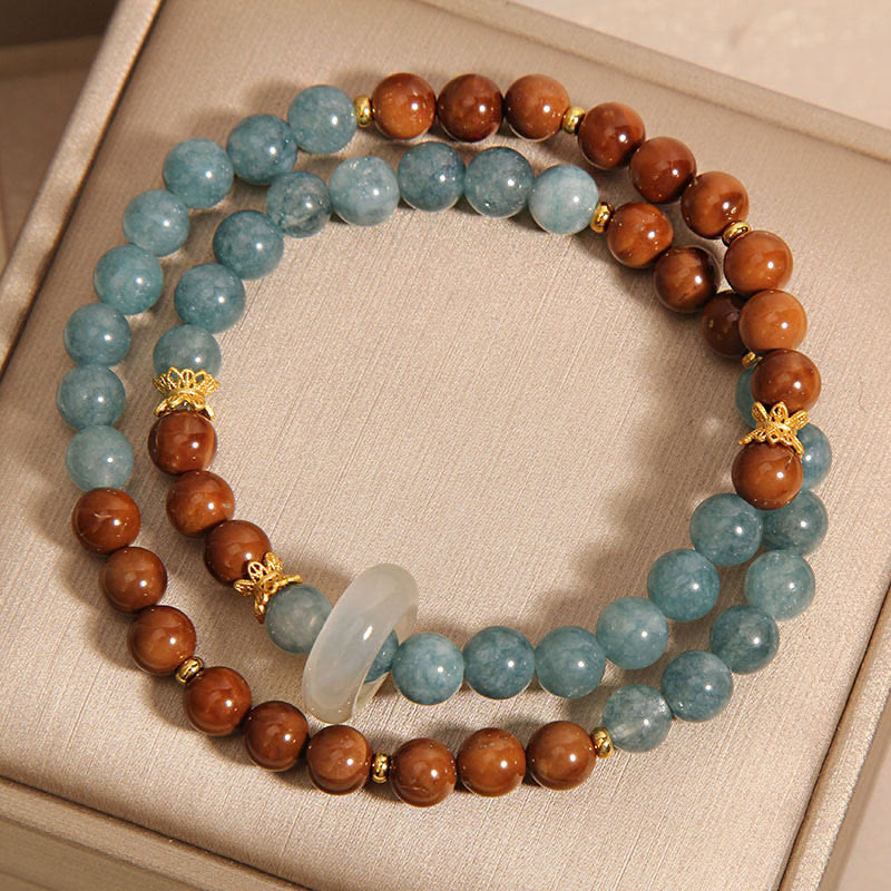 Buddha Stones Pulsera de Jade con Semilla de Kuka para Riqueza y Suerte