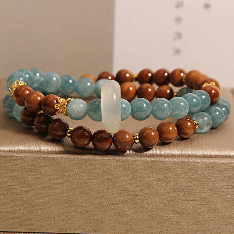 Buddha Stones Pulsera de Jade con Semilla de Kuka para Riqueza y Suerte