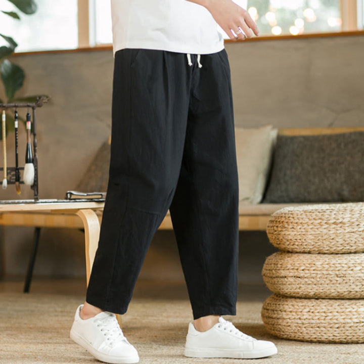 Pantalones de algodón de verano para hombre con bolsillos Buddha Stones - image 11