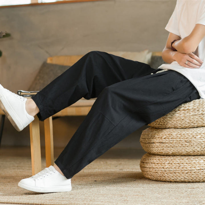 Pantalones de algodón de verano para hombre con bolsillos Buddha Stones - image 13