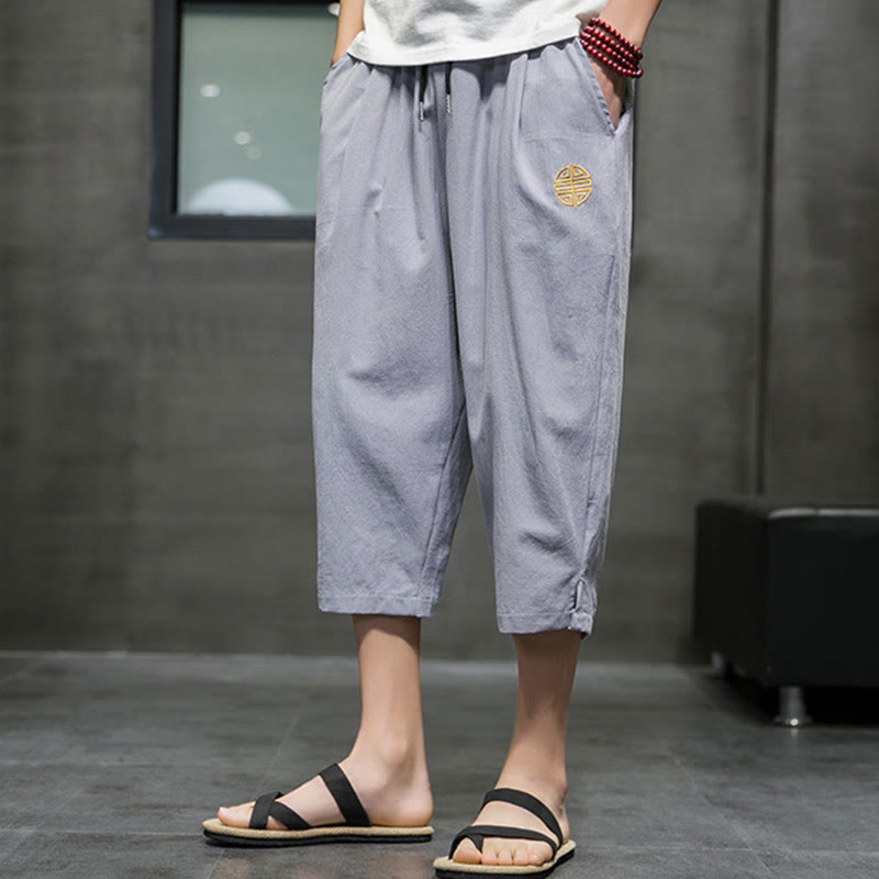 Pantalones cortos de verano para hombre con cordón ajustable y bolsillos , de Buddha Stones. - image 21