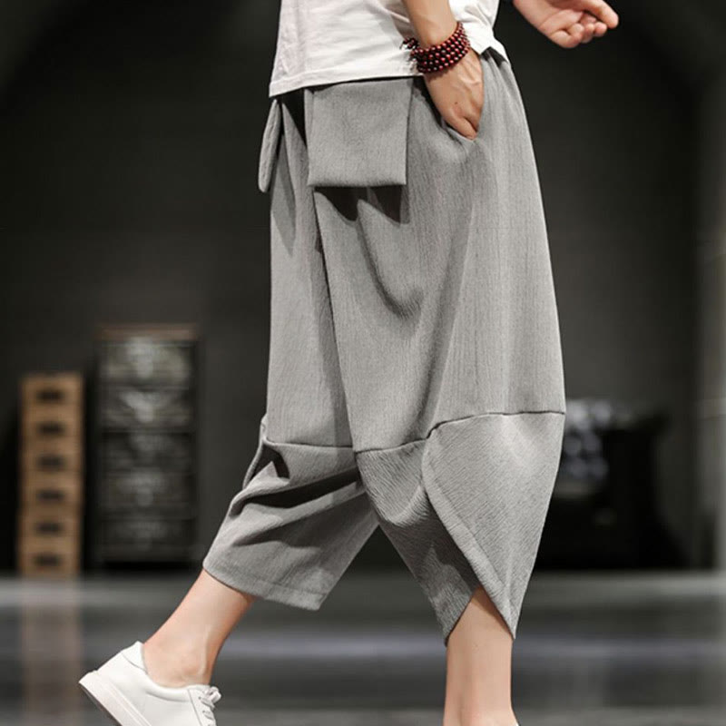 Pantalones cortos de verano Buddha Stones para hombre con bolsillos - image 3