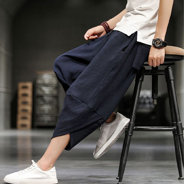 Pantalones cortos de verano Buddha Stones para hombre con bolsillos - image 19