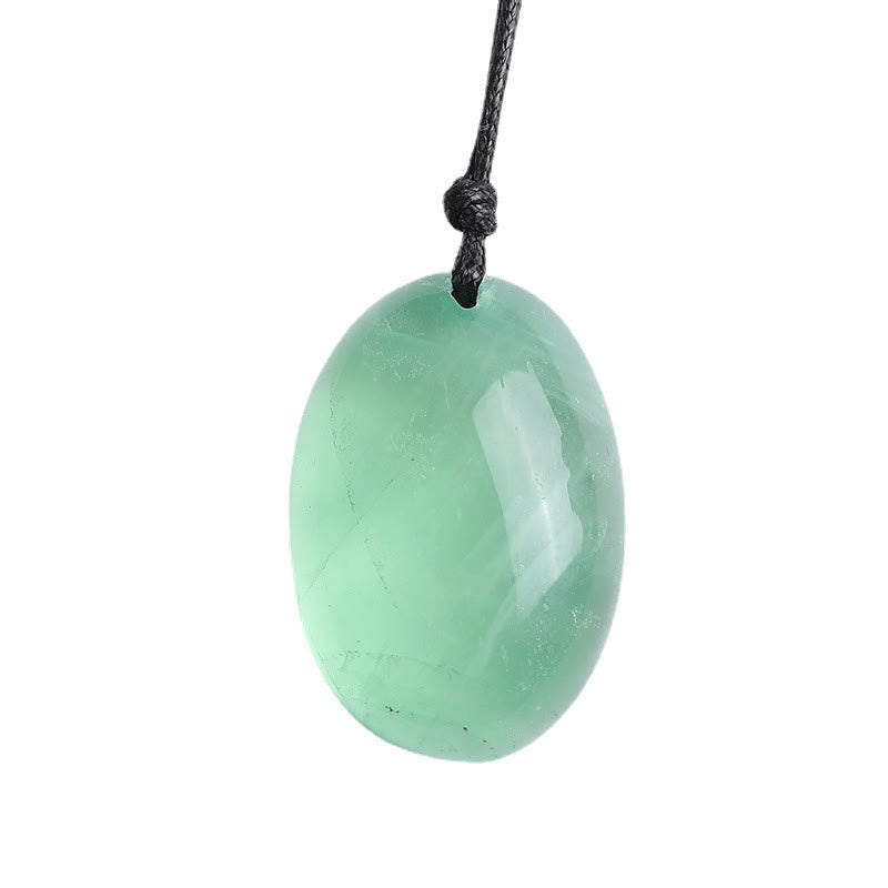 Colgante de collar de energía con fluorita verde y Buddha Stones - image 4