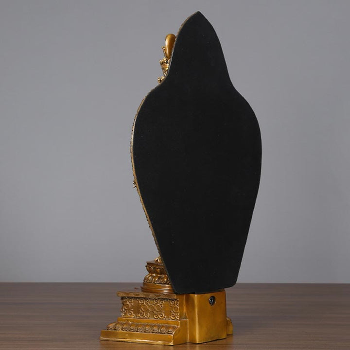 Buddha Stones Estatua de Decoración de Cobre y Latón de Kwan Yin de A mil Manos Avalokitesvara Hecha a Mano