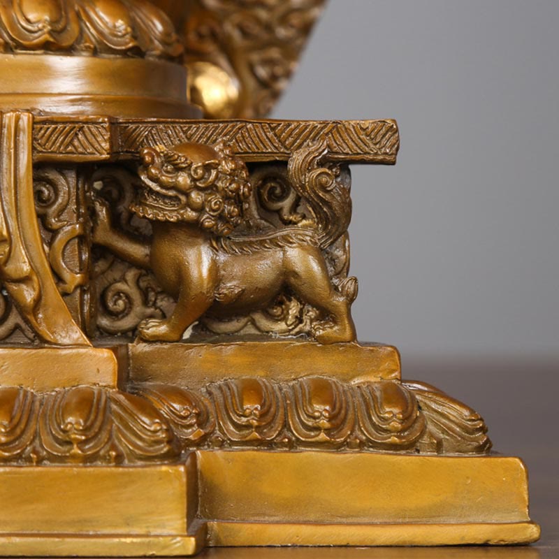 Buddha Stones Estatua de Decoración de Cobre y Latón de Kwan Yin de A mil Manos Avalokitesvara Hecha a Mano - image 8